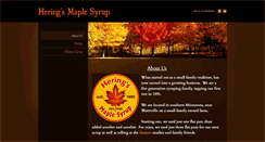 Desktop Screenshot of heringsmaplesyrup.com